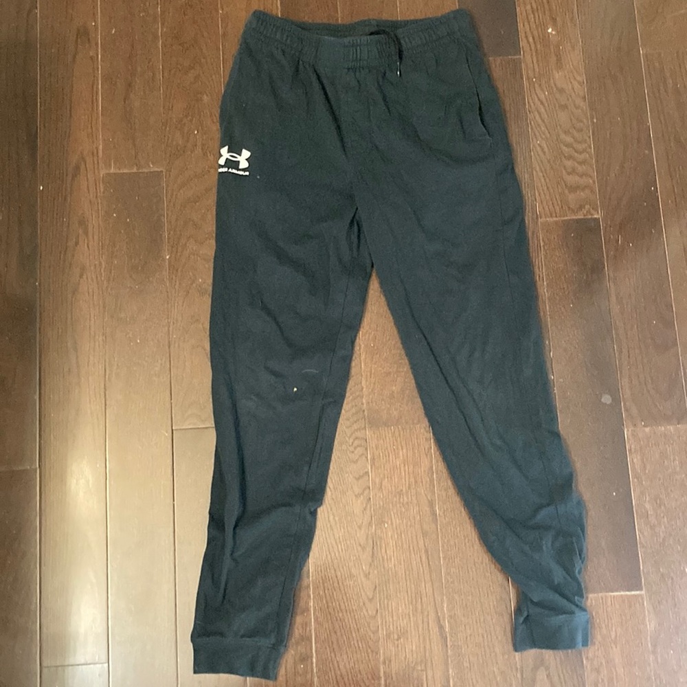 Kids boys Under Armour pants joggers size youth L